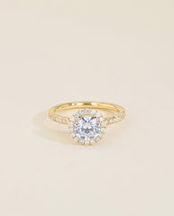 The Halo Pavé Engagement Ring