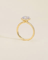 The Halo Pavé Engagement Ring