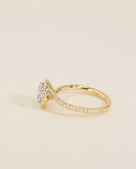 The Halo Pavé Engagement Ring