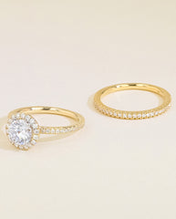 The Halo Pavé Set Engagement Ring