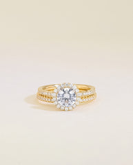 The Halo Pavé Set Engagement Ring