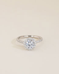 The Halo Pavé Engagement Ring
