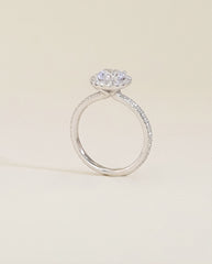 The Halo Pavé Engagement Ring