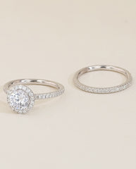 The Halo Pavé Set Engagement Ring