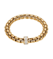 Fope Flex It EKA Pave Diamond Station Bracelet