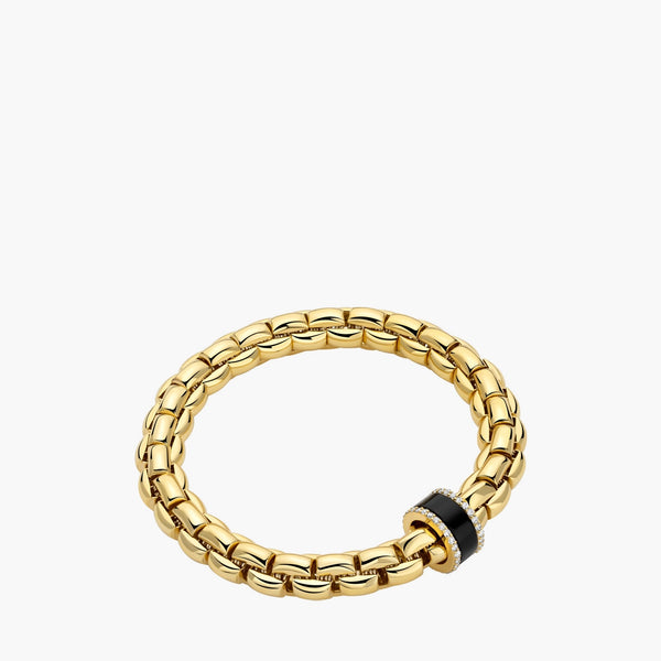 FOPE EKA Flex'it Bracelet with Diamonds and Onyx