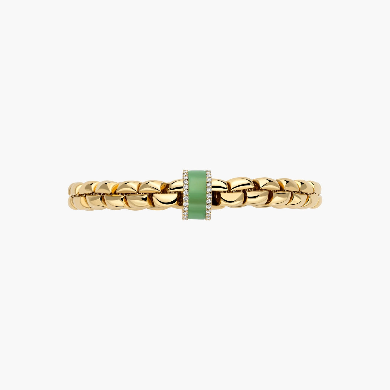 FOPE EKA Flex'it Bracelet with Diamonds and Chrysoprase