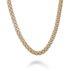 Fope Unica Classic Mesh Yellow Gold Chain 17" 4.5mm Necklace