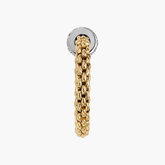 Fope Flex'it Solo Ring in White and Yellow Gold