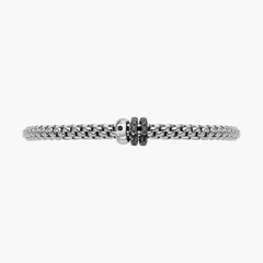 Fope Flex'it Solo White Gold and Black Diamond Bracelet