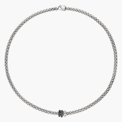 Fope Uomo Solo Necklace Black Diamond Rondels - Fope product