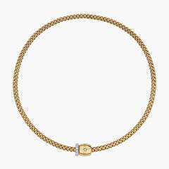Fope Flex'It Solo Necklace Pave and Ornamental Rondel