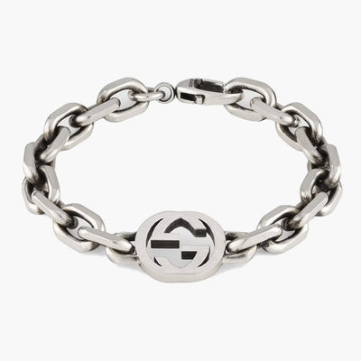 Gucci Interlocking Chain Sterling Silver Bracelet - Gucci product