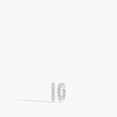 3 Carat Inside Out Diamond Hoop Earrings - .5"