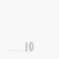 5 Carat Inside Out Diamond Hoop Earrings - .5"