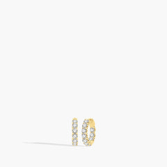 5 Carat Inside Out Diamond Hoop Earrings - .5"