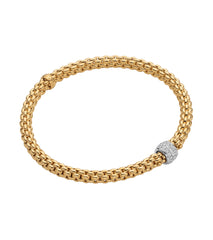 Fope Solo Collection Diamond Pave Rondel Bracelet
