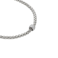 Fope Solo Diamond Pave Rondel Necklace