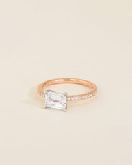 The East to West Solitaire Pavé