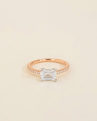 The East to West Solitaire Pavé