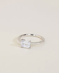 The East to West Solitaire Pavé
