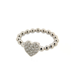 Hulchi Belluni Tresore Heart Gold Diamond Ring