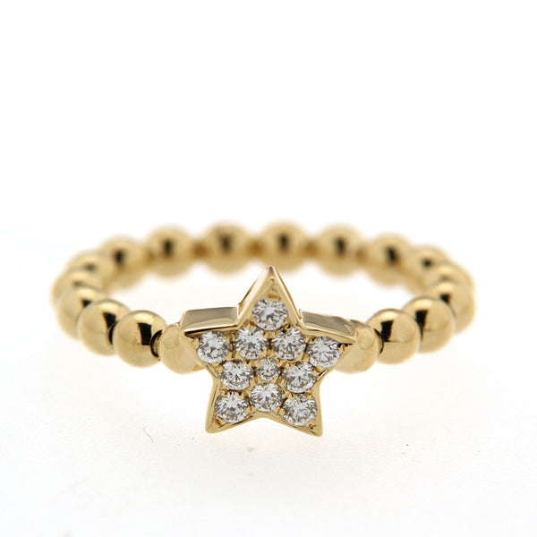 Hulchi Belluni Tresore Star Gold Diamond Ring
