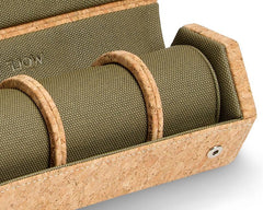 WOLF Cortica Three Watch Hexagon Roll in Portuguese Cork
