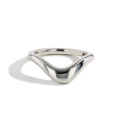 Wide Curved Wedding Band - J.R.DUNN product