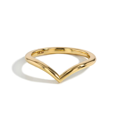 Curved "V" Wedding Band - J.R.DUNN product