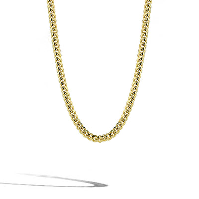 Solid Gold Cuban Link Chain Necklace - 3.3mm - Private Label product