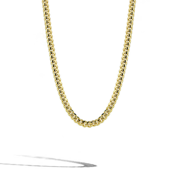 Solid Gold Cuban Link Chain Necklace - 2.6mm