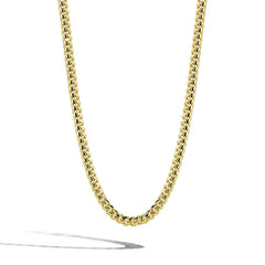 Solid Gold Cuban Link Chain Necklace - 3.3mm
