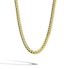 Solid Gold Cuban Link Chain Necklace - 4mm