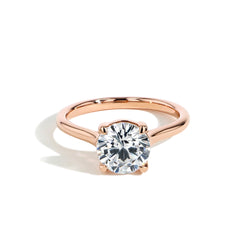 The Pear Solitaire Engagement Ring in Rose Gold