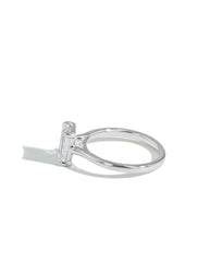 The Princess Solitaire Engagement Ring in White Gold