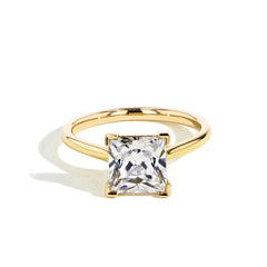 The Princess Solitaire Engagement Ring in White Gold