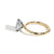 Ultra Thin Emerald Cut Hidden Halo Engagement Ring Setting in Platinum