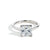 The Princess Solitaire Engagement Ring in White Gold