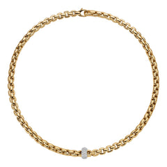 Fope Eka Diamond Rondel Necklace