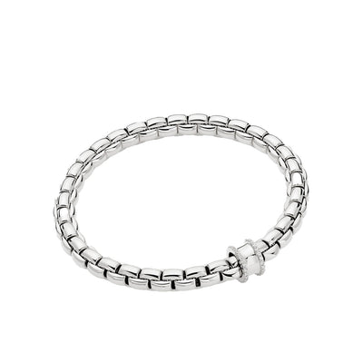 Fope EKA Flex'it White Gold Medium Diamond Pave Rondel Bracelet - Fope product