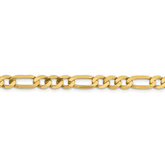 Flat Gold Figaro Chain - 20 Inch