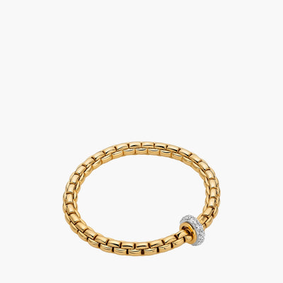 FOPE EKA Large Bracelet With Diamond Pave Rondel - FOPE product