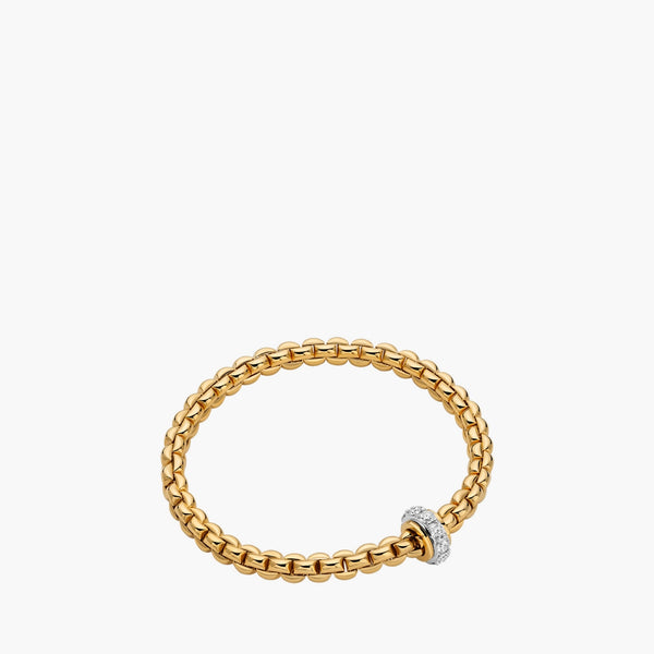 FOPE EKA Bracelet With Large Diamond Pave Rondel