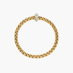 FOPE EKA Bracelet With Large Diamond Pave Rondel