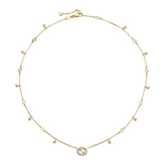 Gucci Interlocking Diamond Necklace in Yellow Gold