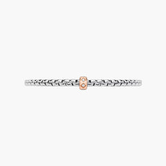 Fope EKA 18K White and Rose Gold Diamond Set Rondel Bracelet