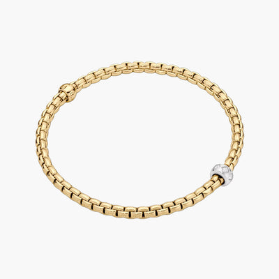 Fope EKA 18K Yellow and White Gold Diamond Set Rondel Bracelet - Fope product