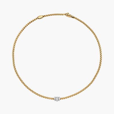 Fope EKA 18K Yellow and White Gold Three Rondel Diamond Necklace - Fope product