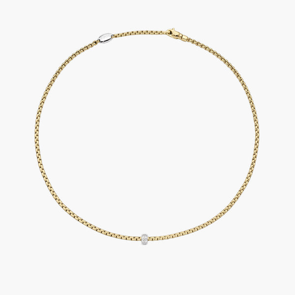 Fope EKA 18K Yellow and White Gold Diamond Necklace